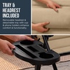 image:imageBest Choice Products Oversized Padded Zero Gravity Chair wCanopy Headrest Cup Holder Side Tray Folding Outdoor Patio Recliner Lounger  BeigeBeige