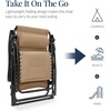 image:imageBest Choice Products Oversized Padded Zero Gravity Chair wCanopy Headrest Cup Holder Side Tray Folding Outdoor Patio Recliner Lounger  BeigeBeige
