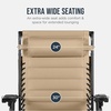 image:imageBest Choice Products Oversized Padded Zero Gravity Chair wCanopy Headrest Cup Holder Side Tray Folding Outdoor Patio Recliner Lounger  BeigeBeige