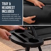 image:imageBest Choice Products Oversized Padded Zero Gravity Chair wCanopy Headrest Cup Holder Side Tray Folding Outdoor Patio Recliner Lounger  BeigeBlack