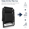 image:imageBest Choice Products Oversized Padded Zero Gravity Chair wCanopy Headrest Cup Holder Side Tray Folding Outdoor Patio Recliner Lounger  BeigeBlack