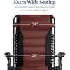 image:imageBest Choice Products Oversized Padded Zero Gravity Chair wCanopy Headrest Cup Holder Side Tray Folding Outdoor Patio Recliner Lounger  BeigeBlackBrown