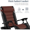 image:imageBest Choice Products Oversized Padded Zero Gravity Chair wCanopy Headrest Cup Holder Side Tray Folding Outdoor Patio Recliner Lounger  BeigeBlackBrown