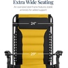image:imageBest Choice Products Oversized Padded Zero Gravity Chair wCanopy Headrest Cup Holder Side Tray Folding Outdoor Patio Recliner Lounger  BeigeBlackYellow