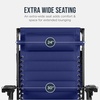 image:imageBest Choice Products Oversized Padded Zero Gravity Chair wCanopy Headrest Cup Holder Side Tray Folding Outdoor Patio Recliner Lounger  BeigeCobalt Blue