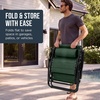 image:imageBest Choice Products Oversized Padded Zero Gravity Chair wCanopy Headrest Cup Holder Side Tray Folding Outdoor Patio Recliner Lounger  BeigeForest Green