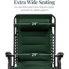 image:imageBest Choice Products Oversized Padded Zero Gravity Chair wCanopy Headrest Cup Holder Side Tray Folding Outdoor Patio Recliner Lounger  BeigeForest Green