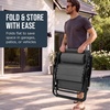 image:imageBest Choice Products Oversized Padded Zero Gravity Chair wCanopy Headrest Cup Holder Side Tray Folding Outdoor Patio Recliner Lounger  BeigeGrey