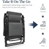 image:imageBest Choice Products Oversized Padded Zero Gravity Chair wCanopy Headrest Cup Holder Side Tray Folding Outdoor Patio Recliner Lounger  BeigeGrey