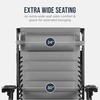 image:imageBest Choice Products Oversized Padded Zero Gravity Chair wCanopy Headrest Cup Holder Side Tray Folding Outdoor Patio Recliner Lounger  BeigeIce Gray