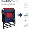 image:imageBest Choice Products Oversized Padded Zero Gravity Chair wCanopy Headrest Cup Holder Side Tray Folding Outdoor Patio Recliner Lounger  BeigeNavyRed