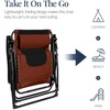 image:imageBest Choice Products Oversized Padded Zero Gravity Chair wCanopy Headrest Cup Holder Side Tray Folding Outdoor Patio Recliner Lounger  BeigeRustBlack