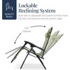 image:imageBest Choice Products Oversized Padded Zero Gravity Chair wCanopy Headrest Cup Holder Side Tray Folding Outdoor Patio Recliner Lounger  BeigeSage Green