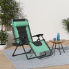 image:imageBest Choice Products Oversized Padded Zero Gravity Chair wCanopy Headrest Cup Holder Side Tray Folding Outdoor Patio Recliner Lounger  BeigeSeafoam GreenBlack