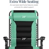 image:imageBest Choice Products Oversized Padded Zero Gravity Chair wCanopy Headrest Cup Holder Side Tray Folding Outdoor Patio Recliner Lounger  BeigeSeafoam GreenBlack