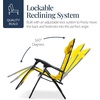 image:imageBest Choice Products Oversized Padded Zero Gravity Chair wCanopy Headrest Cup Holder Side Tray Folding Outdoor Patio Recliner Lounger  BeigeYellow